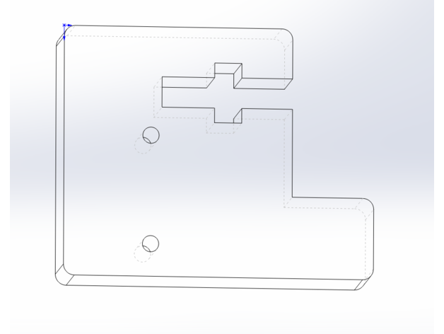 anet a6 axis endstop holder y-endstop 3D print model - Mito3D