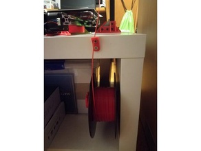 duvar biriktirme filament tutucu makara 3d print model - Mito3D