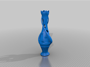 vase flower holes spiral twisted 3d print model - Mito3D