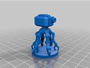 scout bot 28mm 28mmscale dd miniature robot role playing game rpg tabletop wargame 3d print model - Mito3D