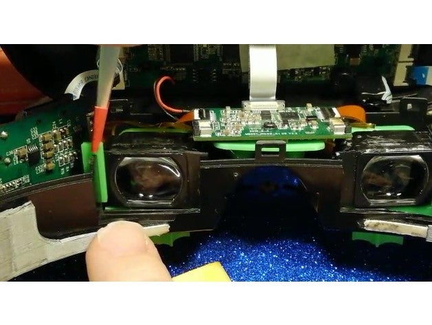 aomway comandante ipd doble corrección visión monitor controles deslizantes fpv gafas 3D print model - Mito3D