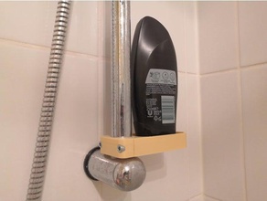 shampoo holder 25mm rail 3d slash bathroom accessories shower gel 3d print model - Mito3D