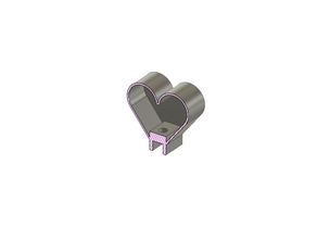 valentim led coração 3d print model - Mito3D