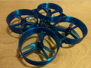 210 fpv quadcopter ducted frame v343 stack equipment 5 inch props 2 sizes landing gear 3d print model - Mito3D