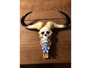 wildebeest skull teddy bear 3d print model - Mito3D