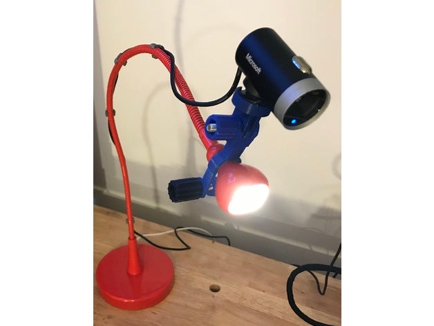 mount ikea jansj light camera mms 3D print model - Mito3D