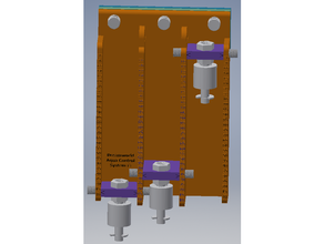 float suporte 3 interruptores bóia dreamworld aqua controle aquário flor interruptor tanque 3d print model - Mito3D