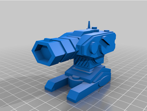 despliegue cañón láser 28mm dd miniaturas juegos rol sci fi espacio space opera 3d print model - Mito3D