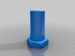 personalizar tuerca tornillo arandela roscada varilla fábrica personalizado 3d print model - Mito3D