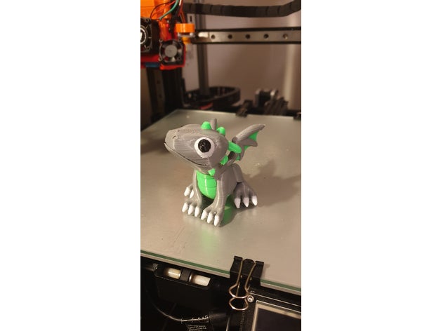 multicolors niedlichen Drachen 3D print model - Mito3D