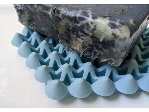 soap Abstandhalter hexagonal Seife Seifenschale tray 3d print model - Mito3D