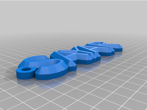customized keychain customized 3d print model - Mito3D