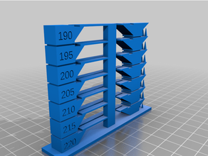 kundengebundene Temperatur tower 190 220 3d print model - Mito3D