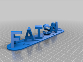 faisal & ayesha customized 3d print model - Mito3D