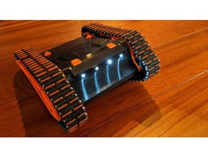 basit farlar rc tank geniş gövdeli staind mi led ışık 3d print model - Mito3D