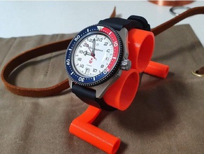 vostok bisel reloj seiko skx inserta 24 horas anfibios automático bostok personalizado inserte komandirskie ruso militares rusos 3d print model - Mito3D