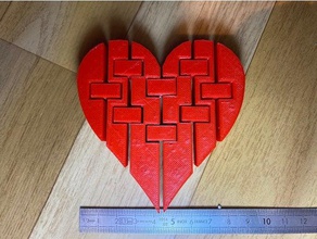 flexi cuore datheus flessibile 3d print model - Mito3D