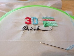 bub nek vy embroidery drum art bubnek frame hand tools vyvn 3d print model - Mito3D