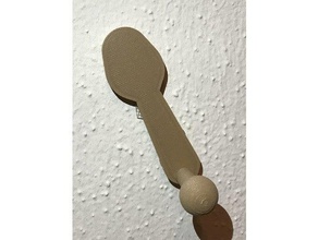 towel hook spoon style 3d print model - Mito3D
