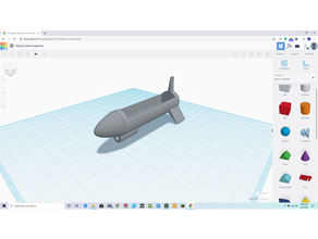 rocket desk organizer 3d print model - Mito3D