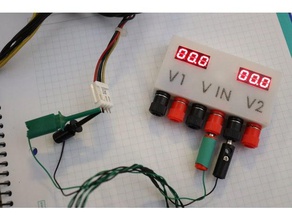 voltmètre mains libres alimenté double mesure aliexpress hack voltimeter voltimetro bricolage l'électronique kit sonde test 3d print model - Mito3D