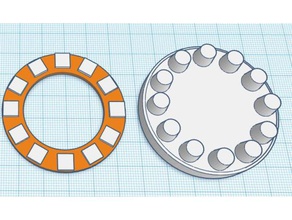 neopixel ring 12 case 3d print model - Mito3D