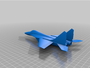 mig 29 fulcrum russische superfighter unterstützen Flugzeug hobby Modell 3d print model - Mito3D