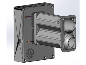 prusa einsy caso compartimento resfriamento ativo ventilador refrigeração rambo gabinete ikea mk3 3d print model - Mito3D