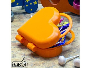 valisette ur cœur valise boite bonbon enfants enfant jouet 3d print model - Mito3D