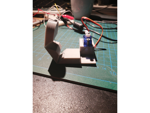 robotic finger hand robot robotics servo 3d print model - Mito3D