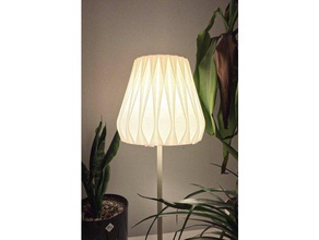 lamella bedside lamp bed lampshade 3d print model - Mito3D