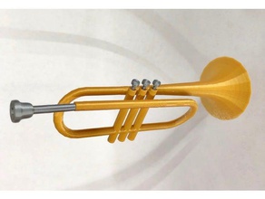 simple trumpet 3d print model - Mito3D