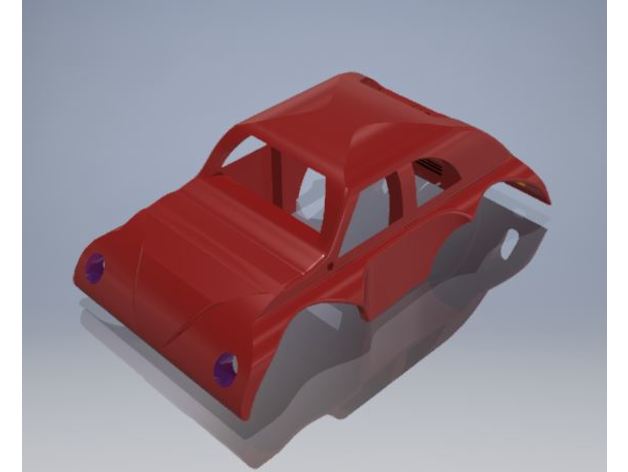 pichiril coche auto coleccion openscad rc 3D print model - Mito3D