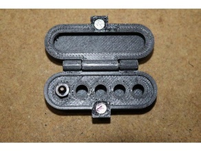 spare nozzle case magnetic latch 3d print model - Mito3D
