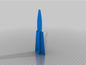 ilkel bıçak kalem ejderha cam 3d print model - Mito3D