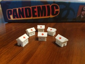 pandemic facility upgrade boardgame piece tabletop gaming 3d print model - Mito3D