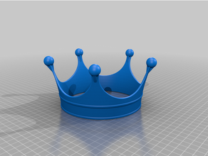 corona baby ragazza principessa queen giocattolo 3d print model - Mito3D