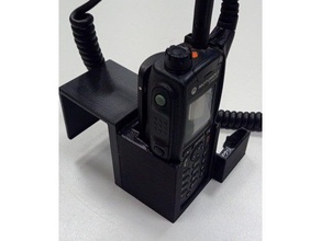 motorola mtp850 base per auto culla halterung mobile radio technisches hilfswerk thw 3d print model - Mito3D