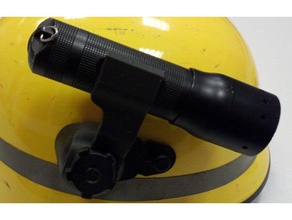 ledlenser 7-series mount draeger helmets drger halter helmet hps 4100 taschenlampe taschenlampen technisches hilfswerk thw torch 3d print model - Mito3D