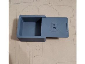 kayar kapaklı kutu kapağı giftbox depolama kutusu 3d print model - Mito3D