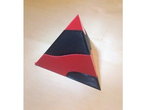 tetraedro vite puzzle alta risoluzione george hart 3d print model - Mito3D