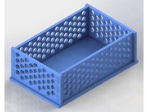 light & robust modular box boardgames catan dice easy games honeycomb 3d print model - Mito3D