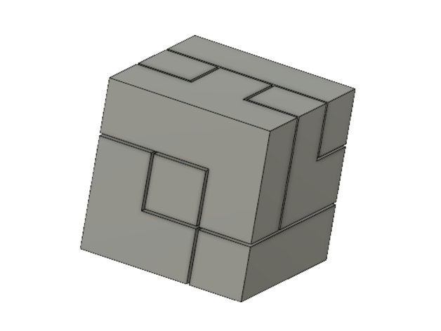 3x3 puzzle cubo 3D print model - Mito3D