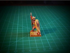 saracen spearman 28mm supports needed arabian arabic dnd medieval middle east support rpg scorpion supportless 3d print model - Mito3D