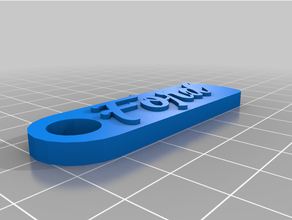 Schlüsselanhänger ford keychain 3d print model - Mito3D