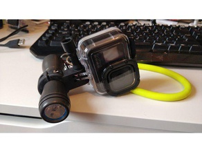 semplicemente scuba mk1 torcia gopro mount immersioni openscad subacque subacquee 3d print model - Mito3D