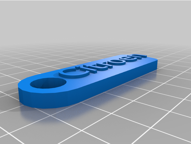 keychain citroën trousseau clés llavero 3D print model - Mito3D