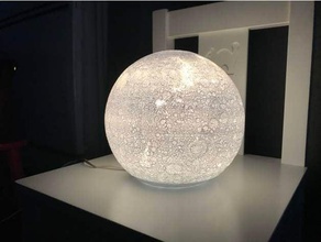 160mm lune lampe omlopp base ikea 3d print model - Mito3D