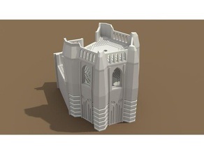 bastion tower corner 40k scenery war gaming wargaming warhammer warhammer40k 3d print model - Mito3D