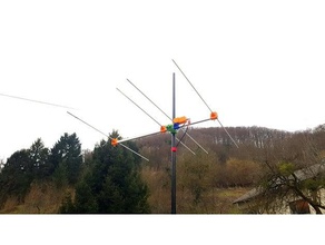 portátil 2m 145mhz vhf antena yagi sota 3d print model - Mito3D